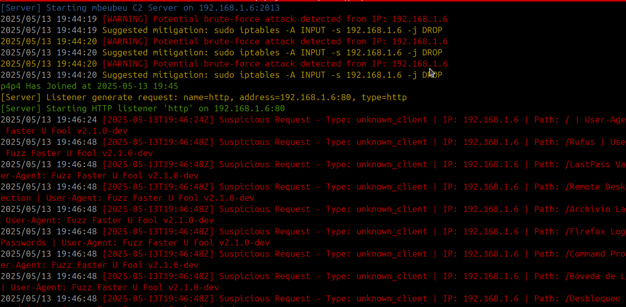 Start Teamserver Screenshot